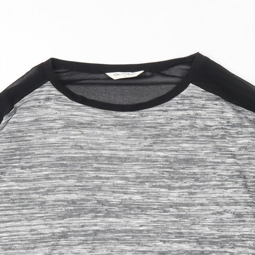 Miss Selfridge Womens Grey Round Neck  Viscose Pullover Jumper Size 8