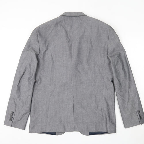 Primark Mens Grey  Polyester Jacket Suit Jacket Size 42