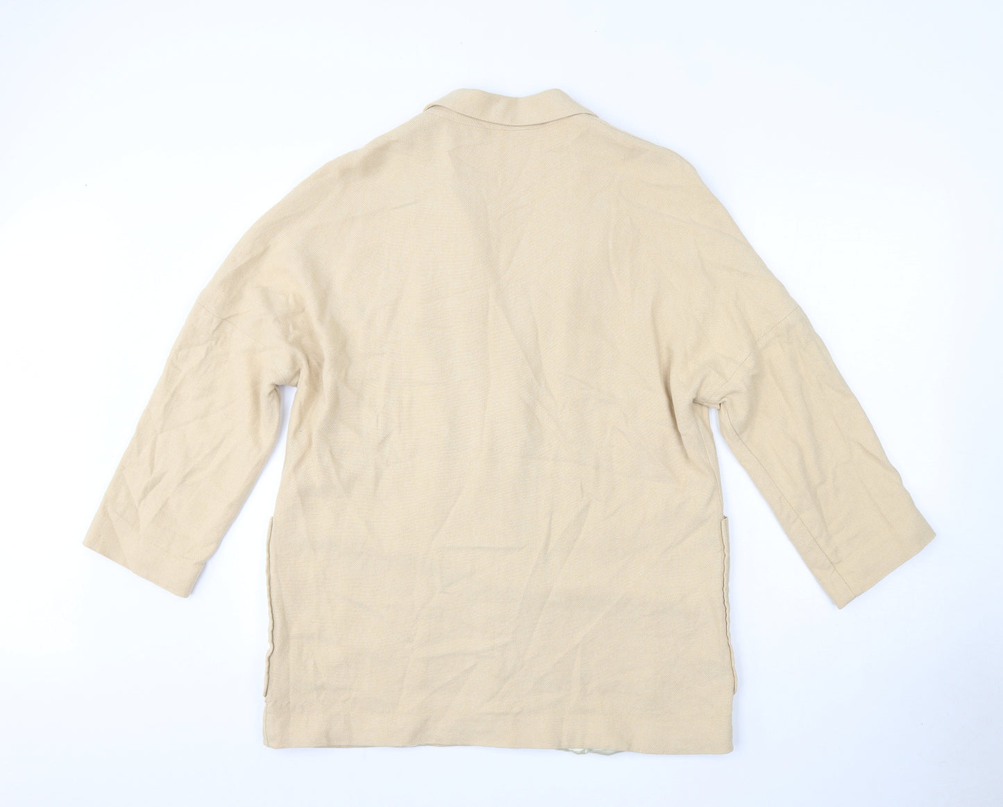 H&M Womens Beige   Jacket  Size M  Button
