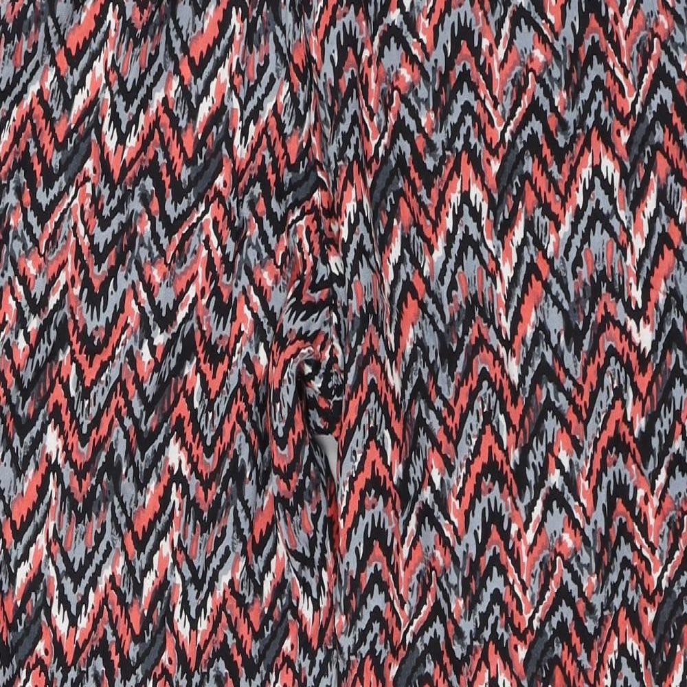 George Womens Multicoloured Geometric Viscose Harem Trousers Size 16 L27 in Regular Drawstring - Summer wear