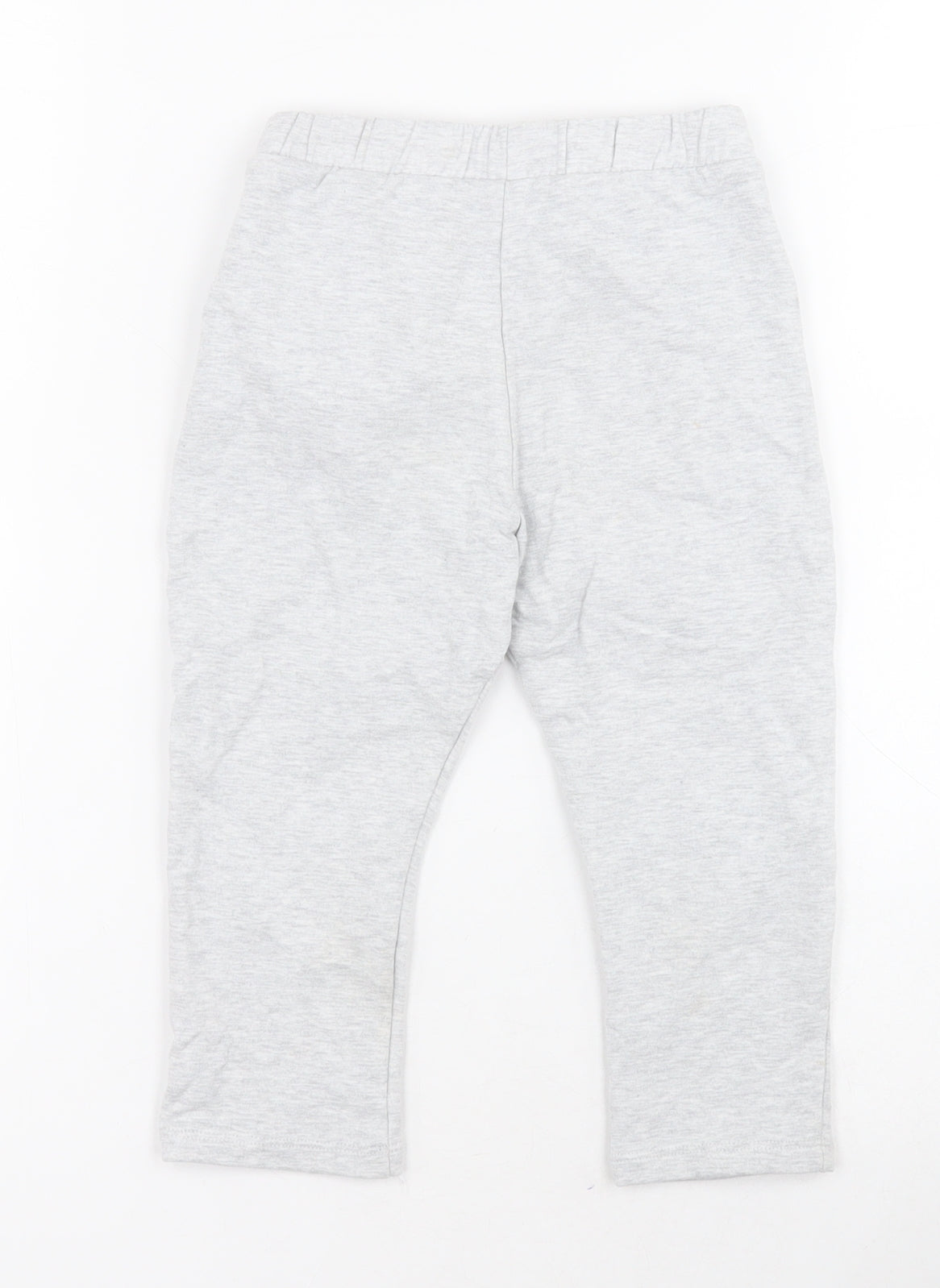 Marks and Spencer Baby Grey  Cotton Jogger Leggings Size 18-24 Months  Pullover - Bear