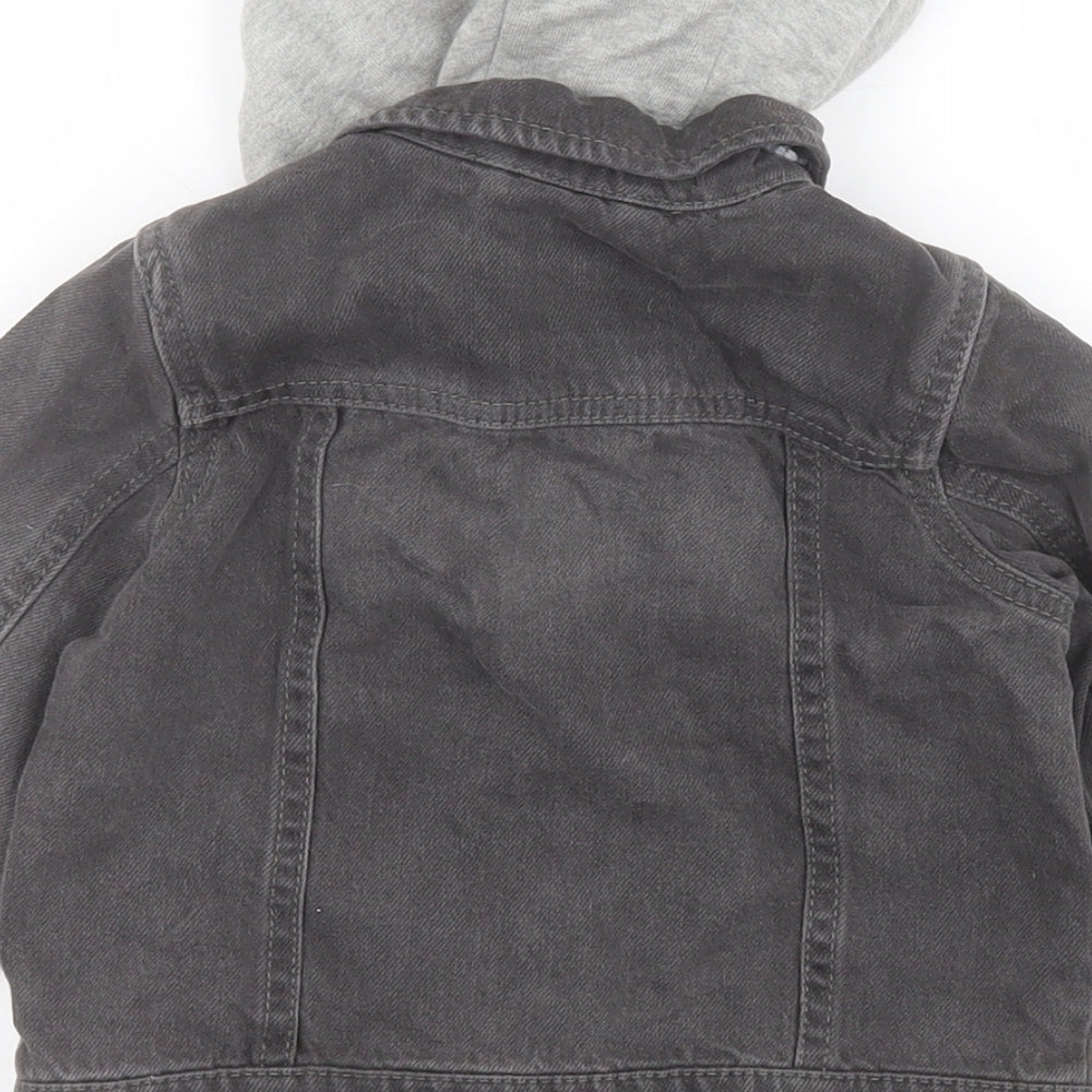 NEXT Baby Black   Jacket  Size 18-24 Months   Button