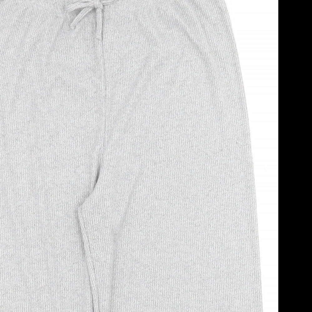 Primark Womens Grey  Polyester Cropped Trousers Size L L20 in Regular  - 14 / 16