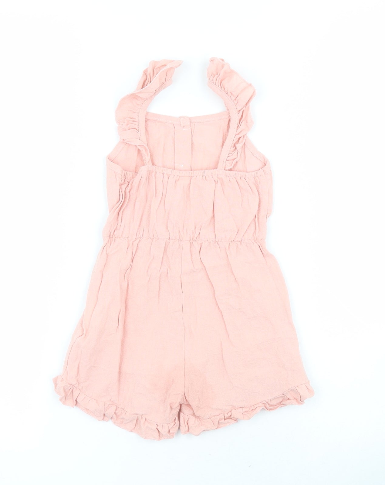 SheIn Girls Pink  Cotton Playsuit One-Piece Size 2 Years  Button