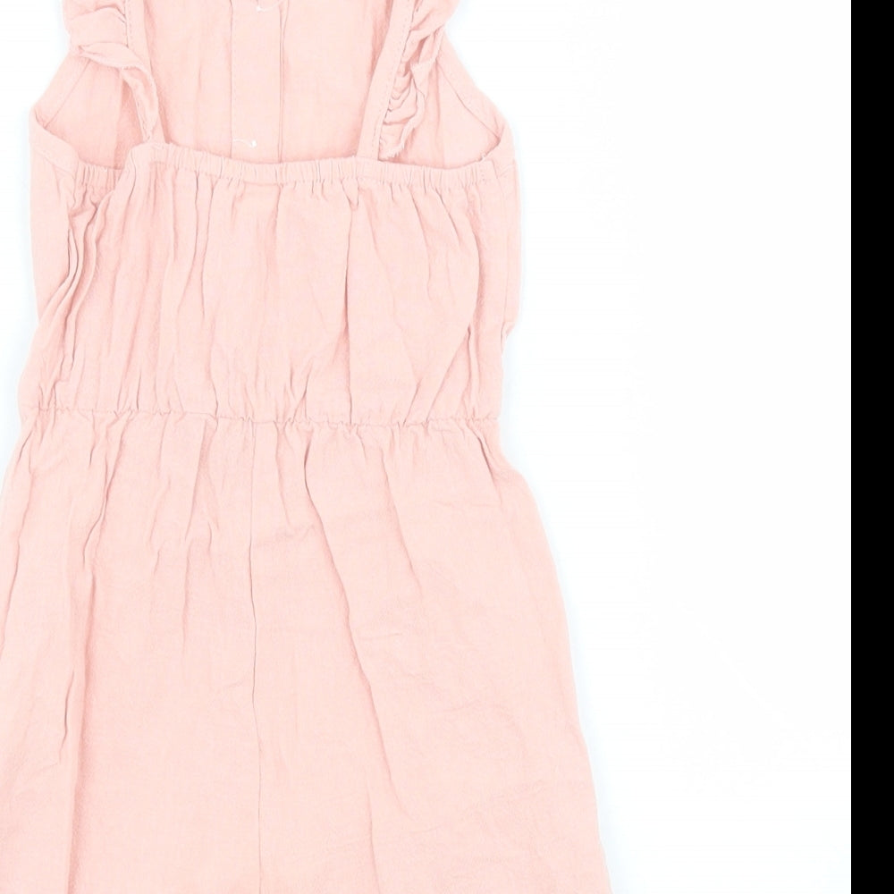 SheIn Girls Pink  Cotton Playsuit One-Piece Size 2 Years  Button