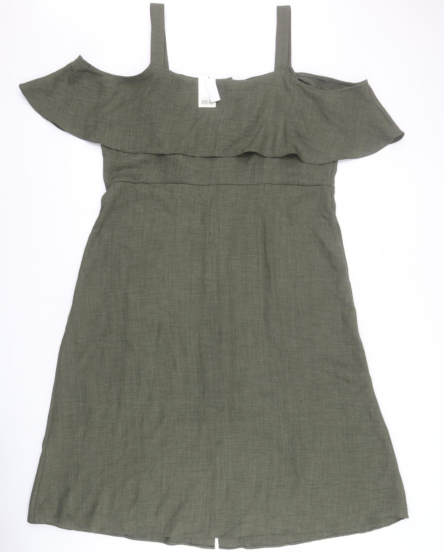 George Womens Green  Polyester A-Line  Size 18  Square Neck Button