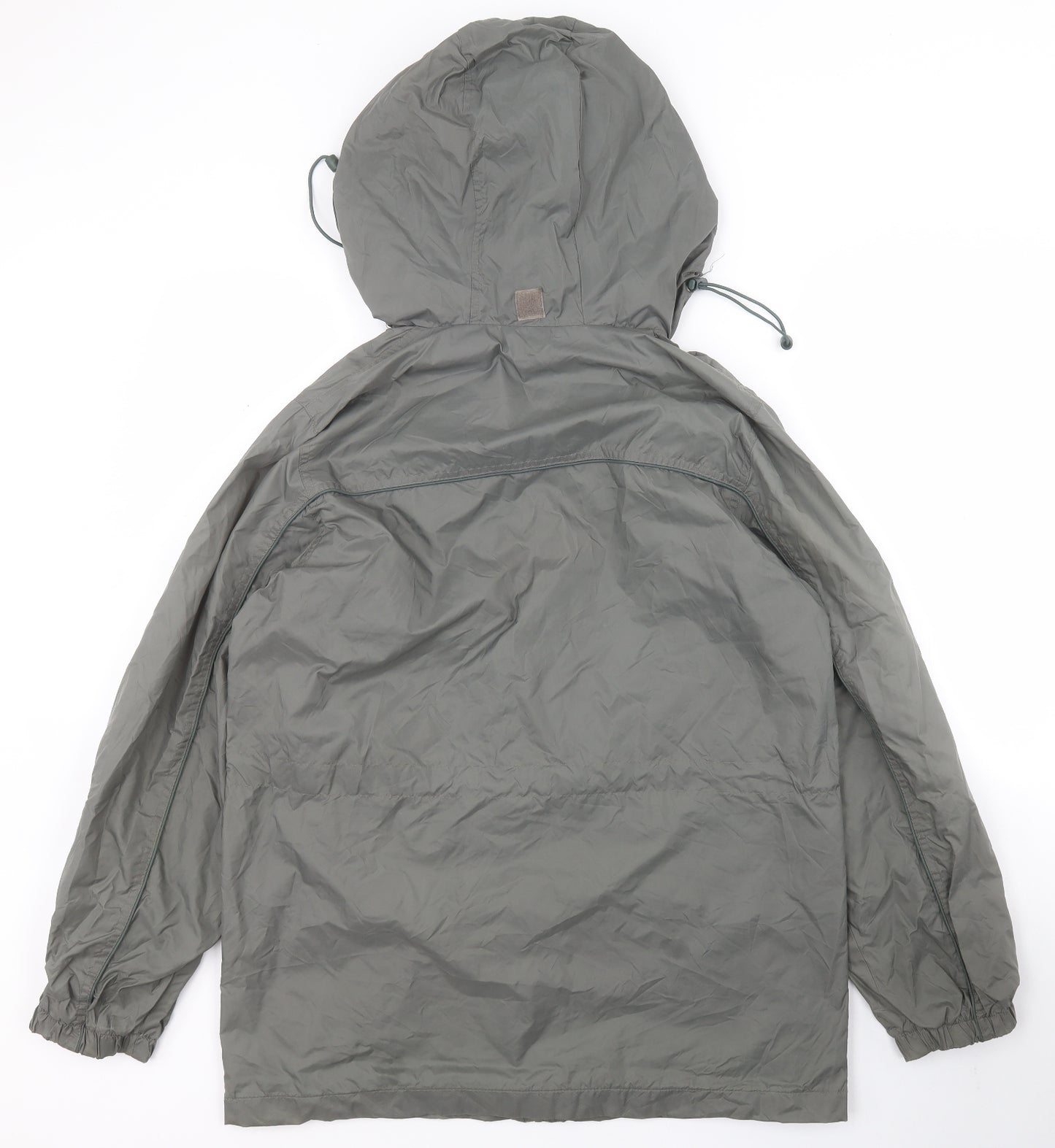 R&R Mens Green   Rain Coat Jacket Size S  Zip