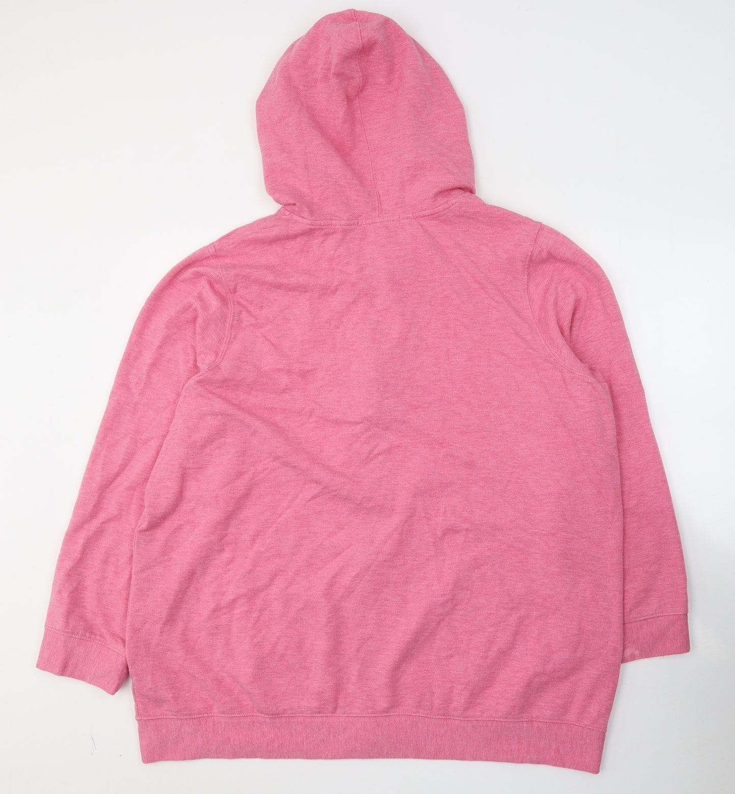 George Womens Pink  Viscose Full Zip Hoodie Size 24  Zip