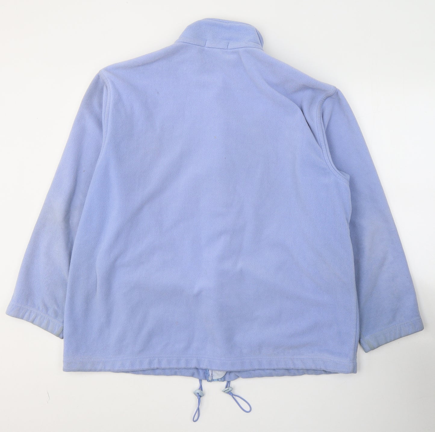 Marks and Spencer Womens Blue  Polyester Full Zip Sweatshirt Size 18  Zip