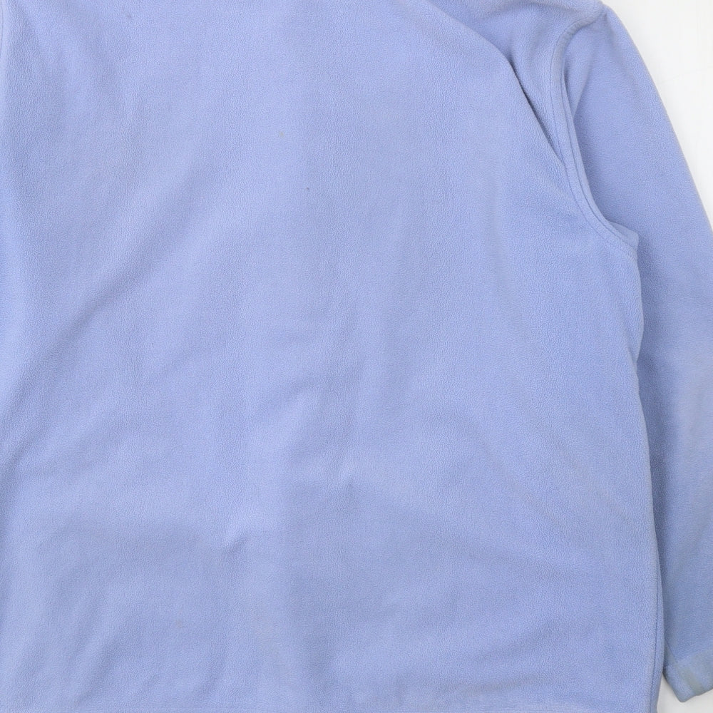 Marks and Spencer Womens Blue  Polyester Full Zip Sweatshirt Size 18  Zip