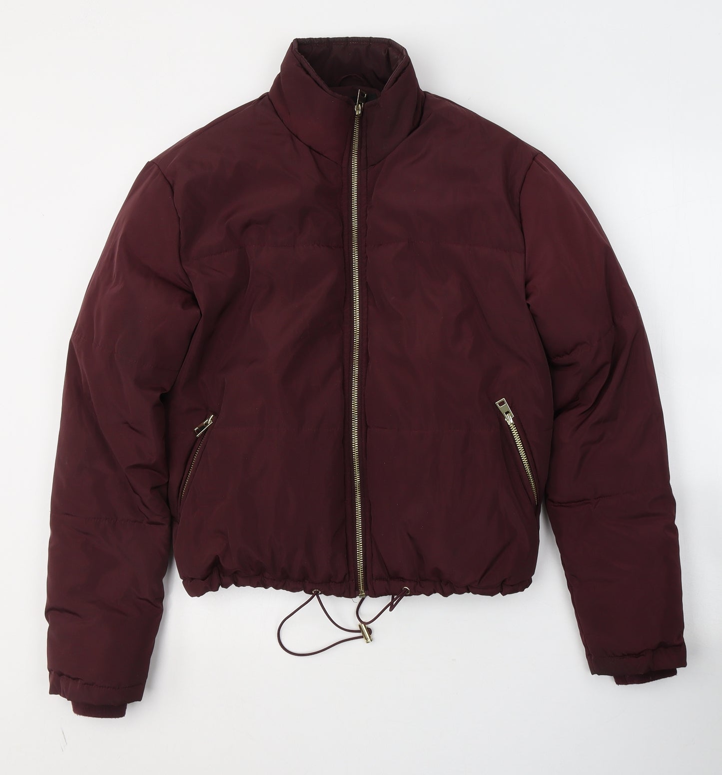 New Look Womens Red   Puffer Jacket Coat Size 6  Zip