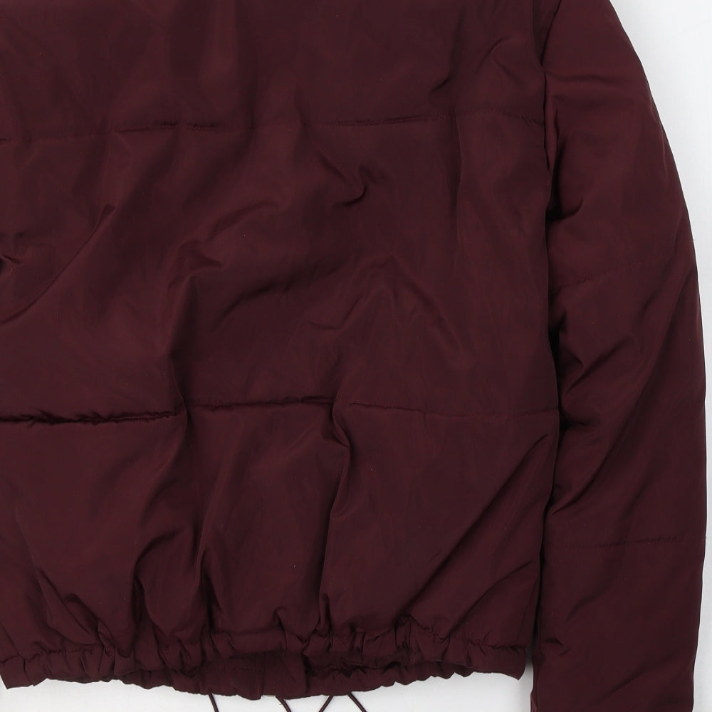 New Look Womens Red   Puffer Jacket Coat Size 6  Zip