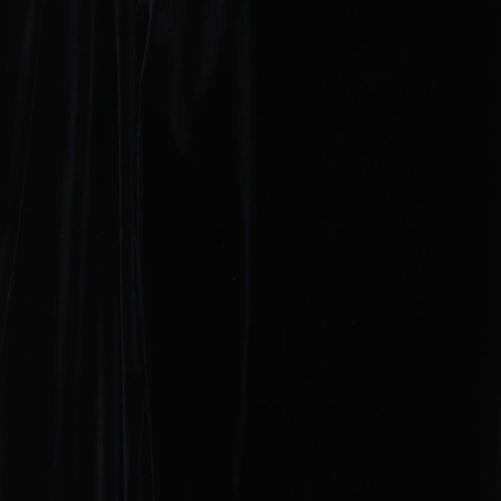 Marks and Spencer Womens Black  Polyester Trousers  Size 14 L26 in Regular
