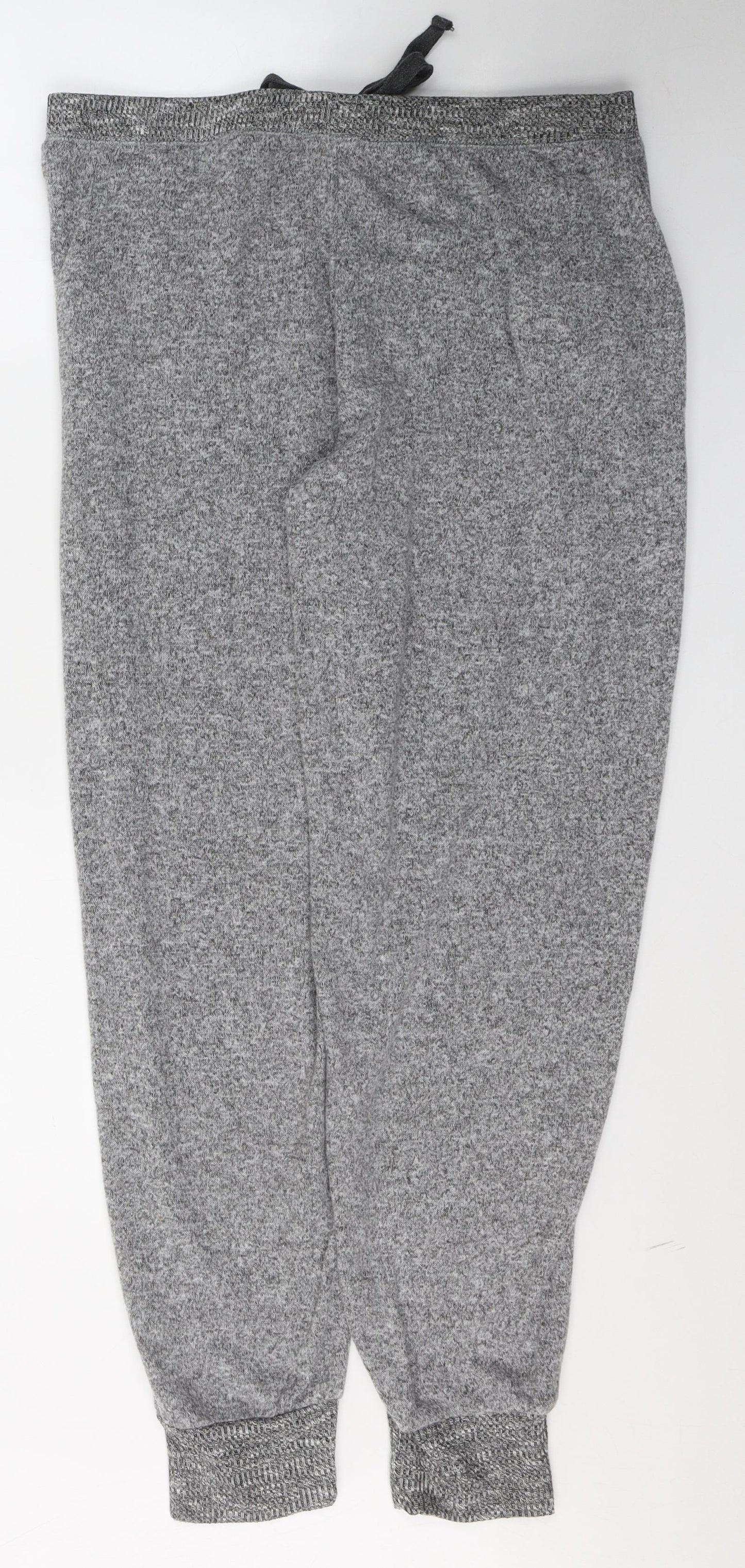 Peacocks Womens Grey  Polyester Sweatpants Trousers Size 14 L30 in Regular Tie