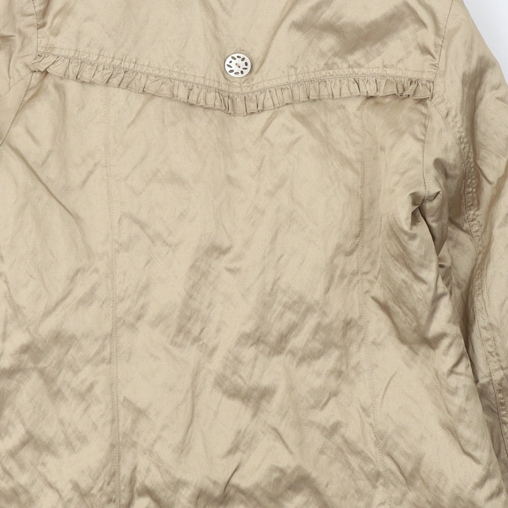 Per Una Womens Beige   Jacket Coat Size S  Button