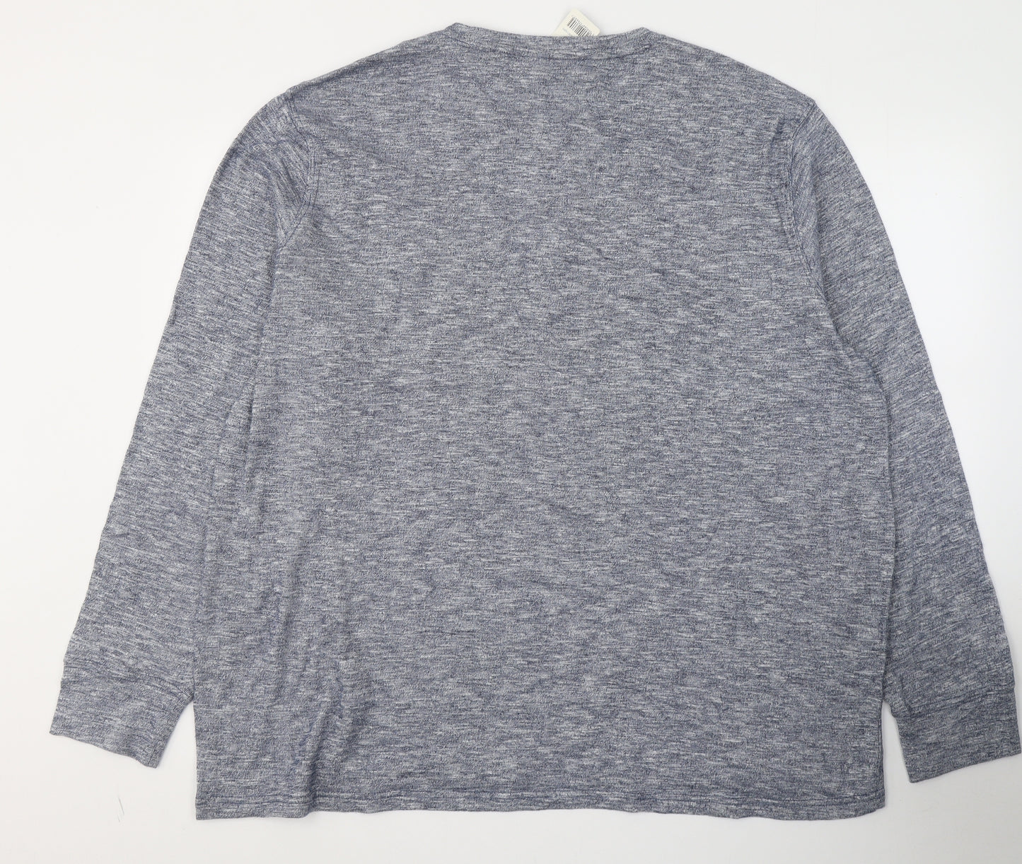 George Mens Blue  Cotton  T-Shirt Size 4XL Round Neck