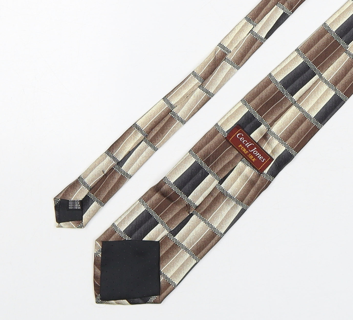 Marks and Spencer Mens Multicoloured Striped Silk Pointed Tie One Size