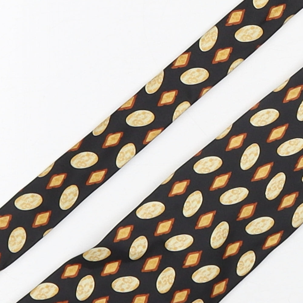 Ciro Citterio Mens Multicoloured Geometric Silk Pointed Tie One Size