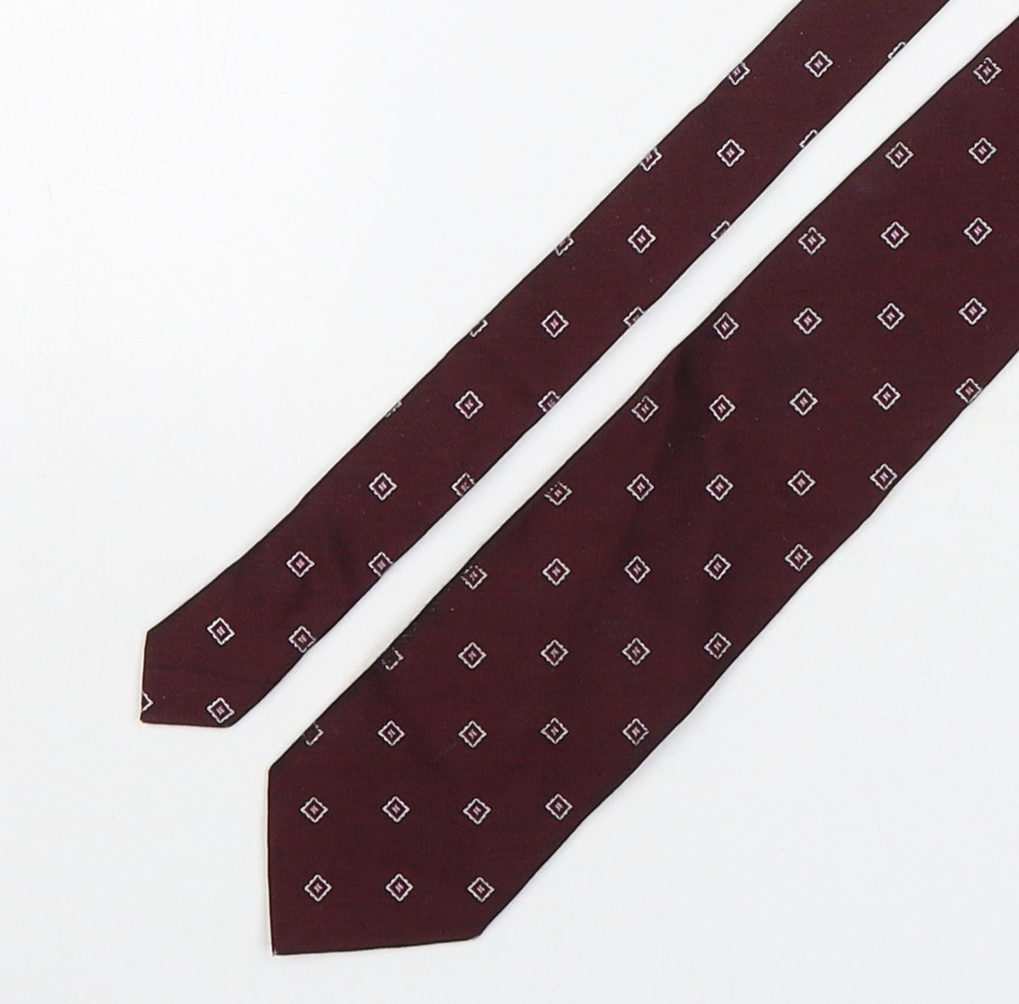 Tie Rack  Mens Multicoloured Geometric Silk Pointed Tie One Size