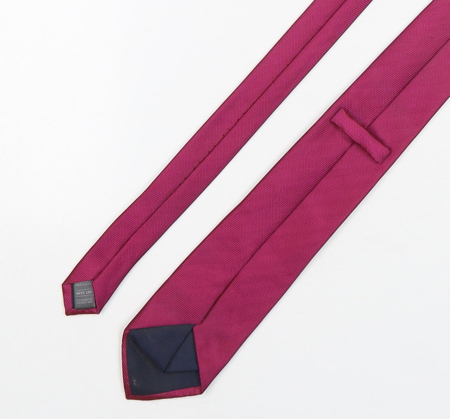 Marks and Spencer Mens Pink Grenadine Polyester Pointed Tie One Size