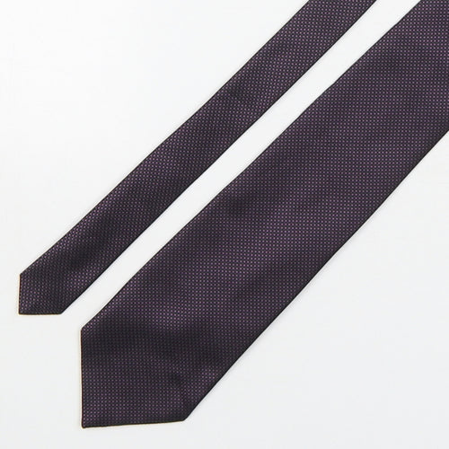 Marks and Spencer Mens Multicoloured Plaids & Checks Polyester Pointed Tie One Size