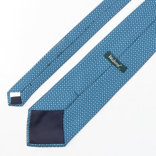 Wolsey Mens Green Polka Dot Polyester Pointed Tie One Size
