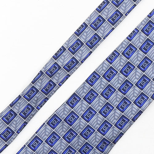 Charles  Mens Multicoloured Plaids & Checks Silk Pointed Tie One Size