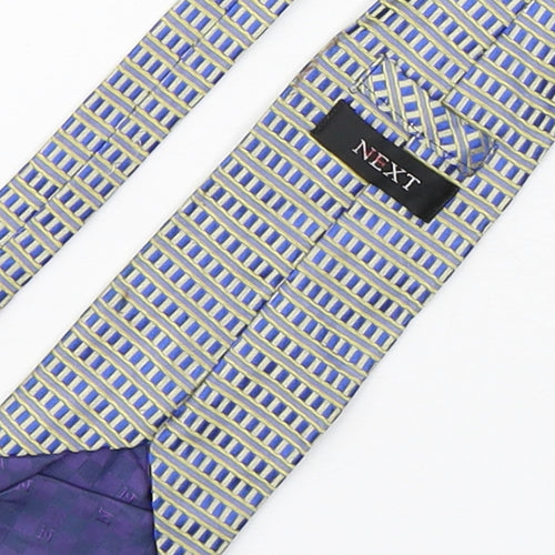 NEXT Mens Multicoloured Geometric Silk Pointed Tie One Size