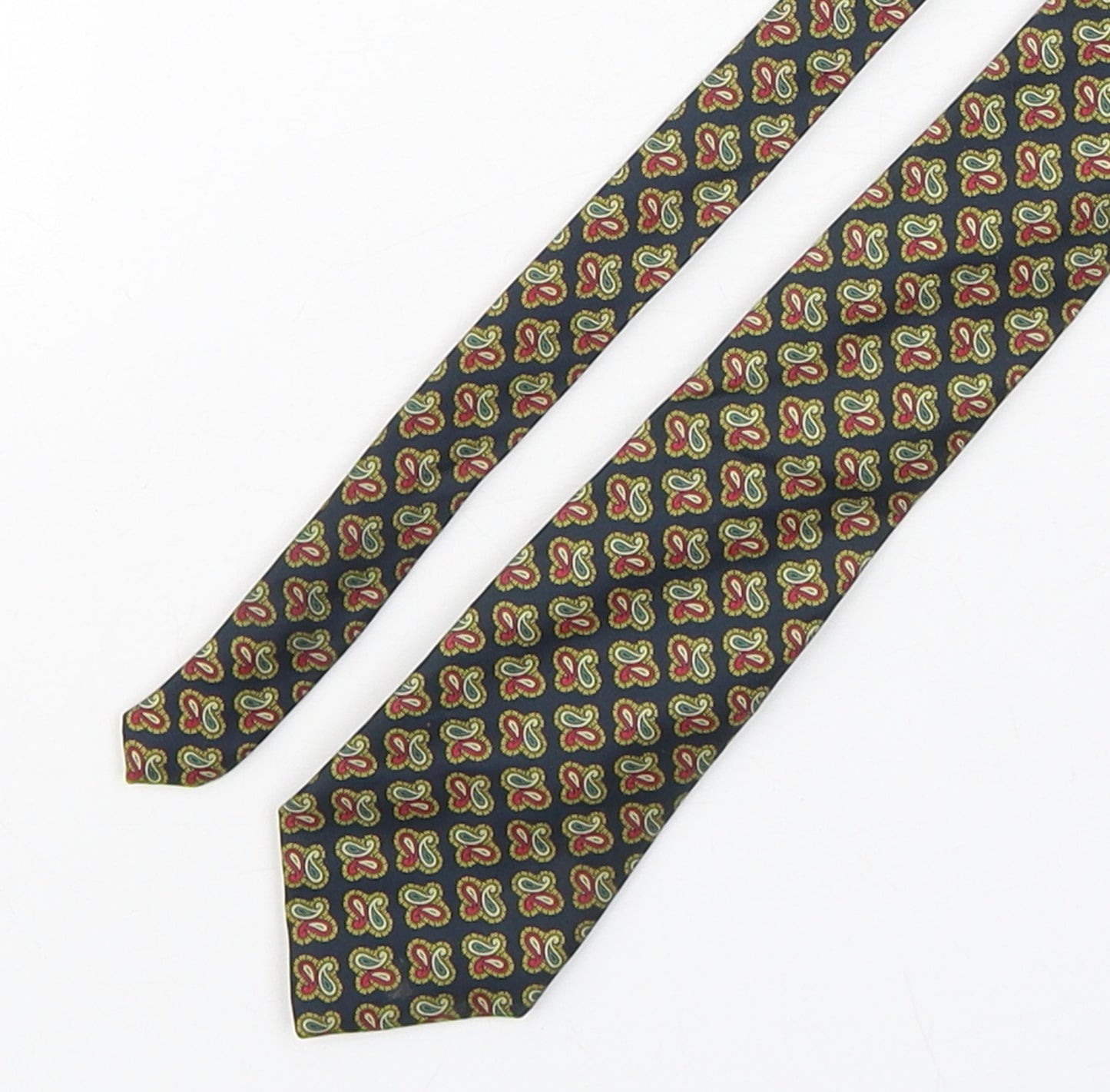 Frederick Theak Mens Multicoloured Paisley Silk Pointed Tie One Size