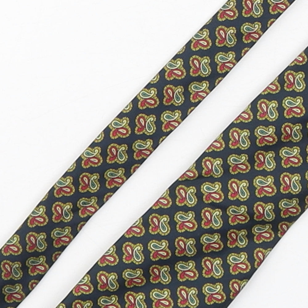 Frederick Theak Mens Multicoloured Paisley Silk Pointed Tie One Size