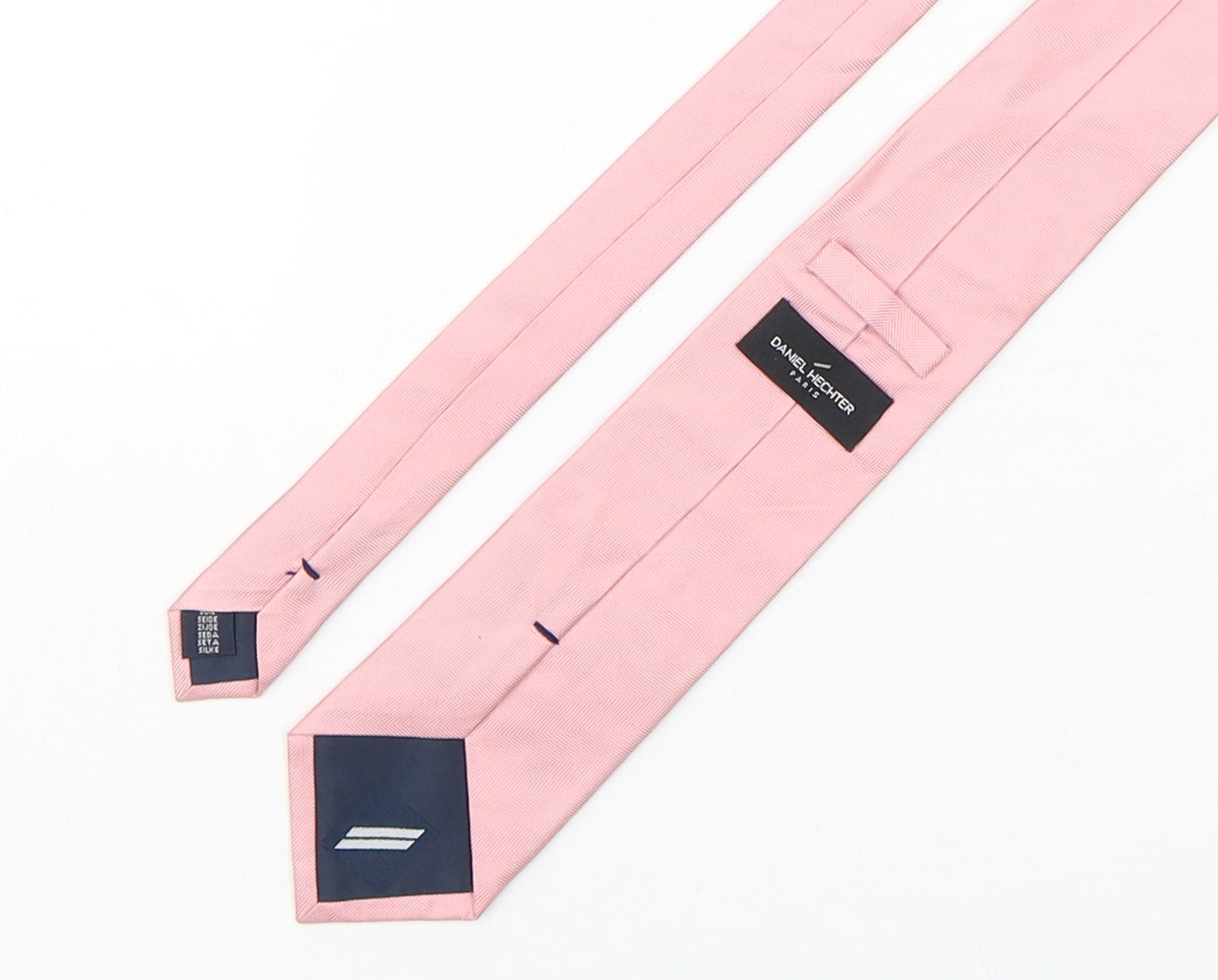 Daniel Hechter Mens Pink  Silk Pointed Tie One Size