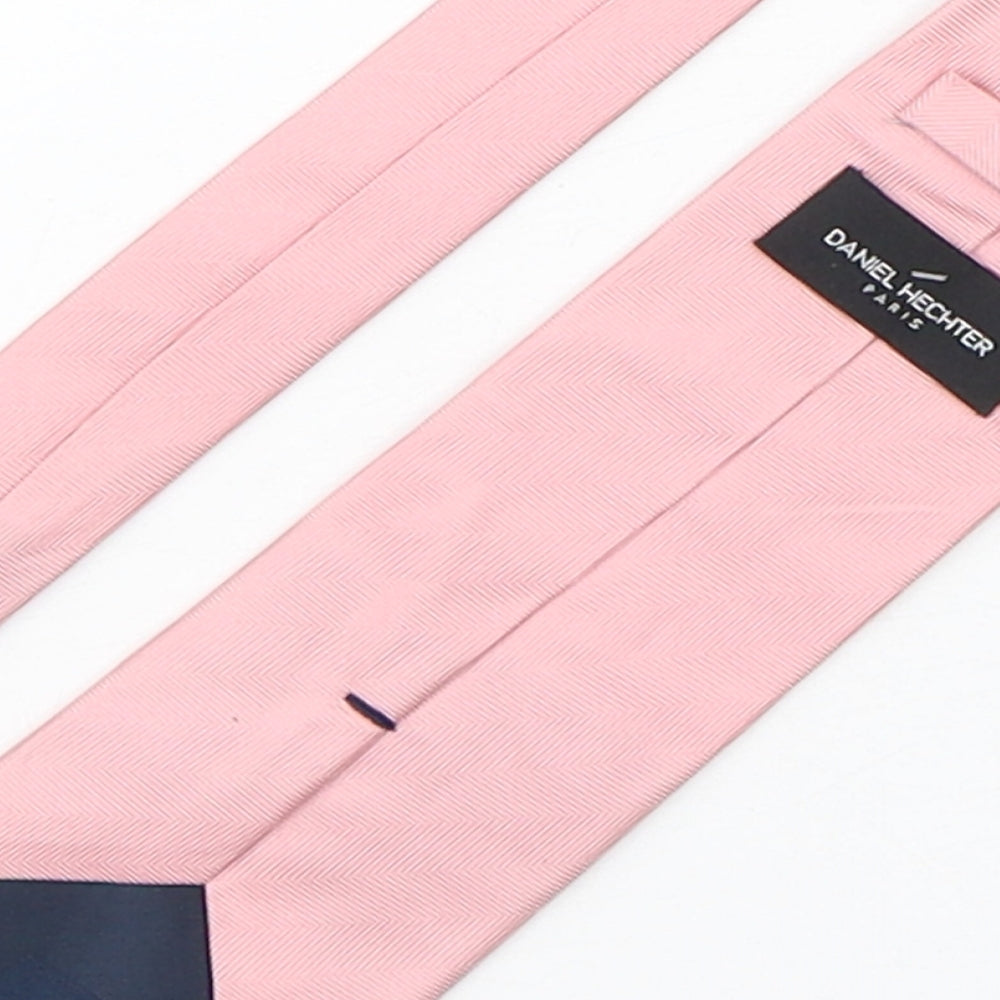 Daniel Hechter Mens Pink  Silk Pointed Tie One Size