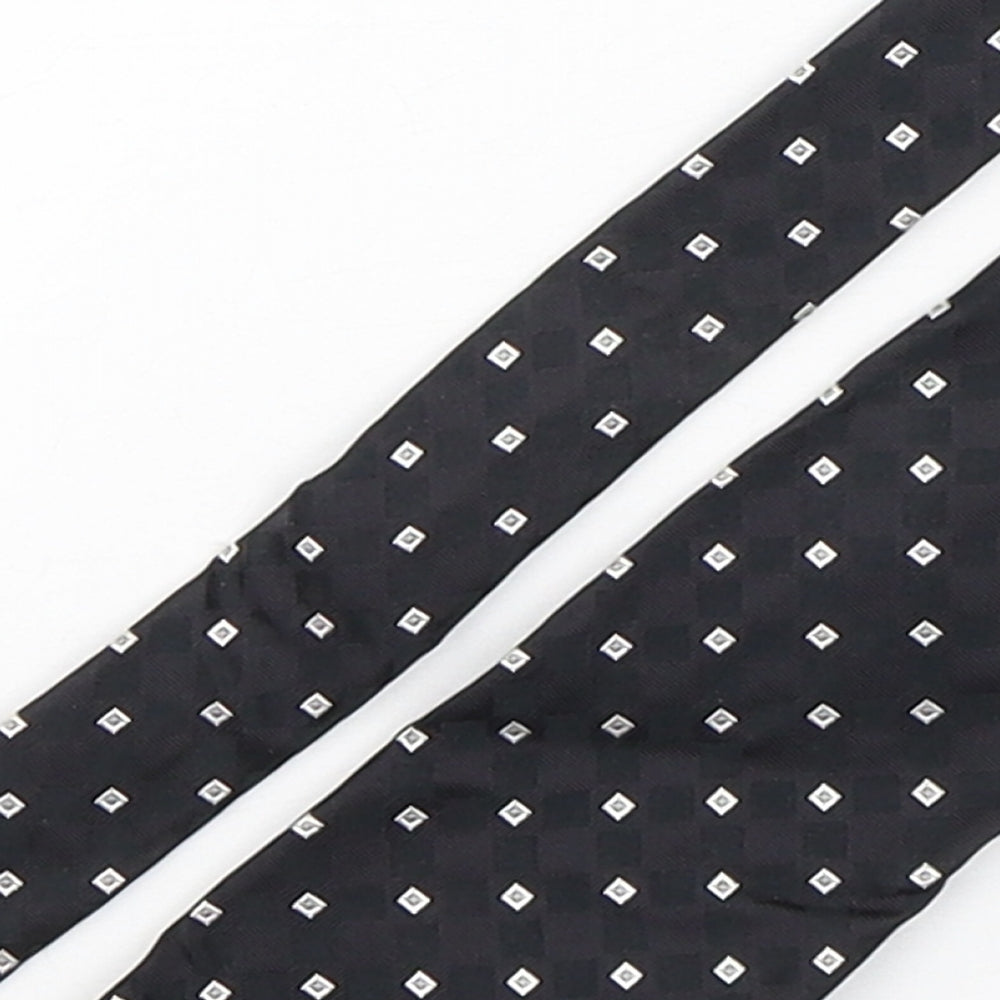 Marks and Spencer Mens Multicoloured Plaids & Checks Silk Pointed Tie One Size