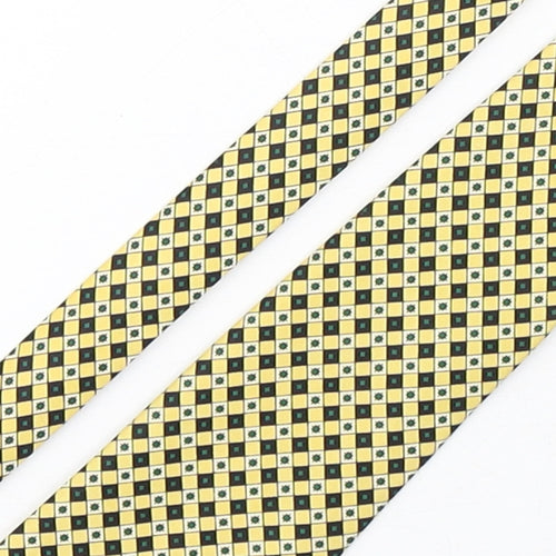 Valeria Boldi Mens Multicoloured Geometric Silk Pointed Tie One Size