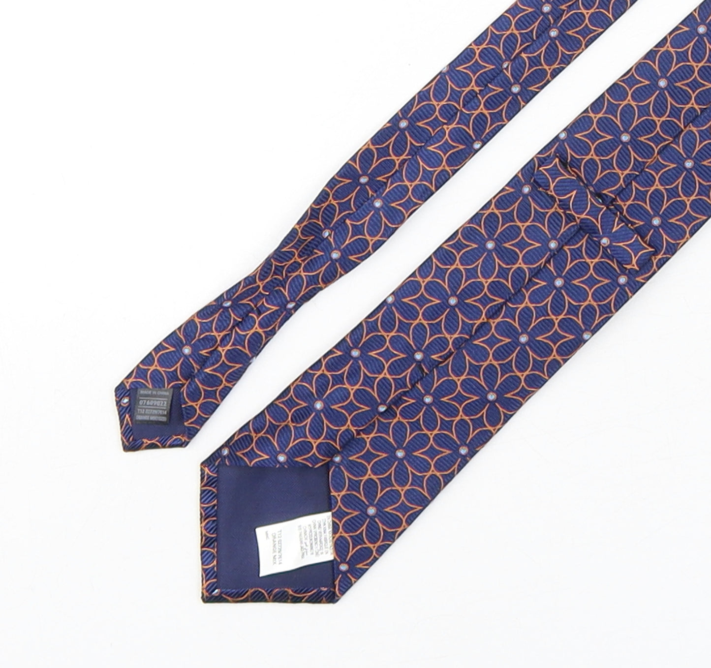 Marks and Spencer Mens Multicoloured Floral Silk Pointed Tie One Size