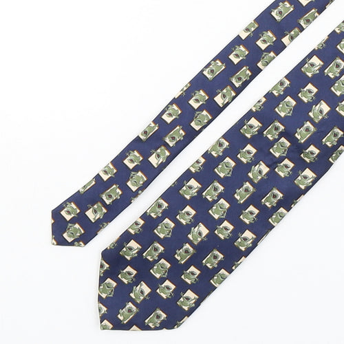 Marks and Spencer Mens Multicoloured Geometric Silk Pointed Tie One Size