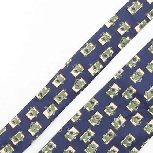 Marks and Spencer Mens Multicoloured Geometric Silk Pointed Tie One Size