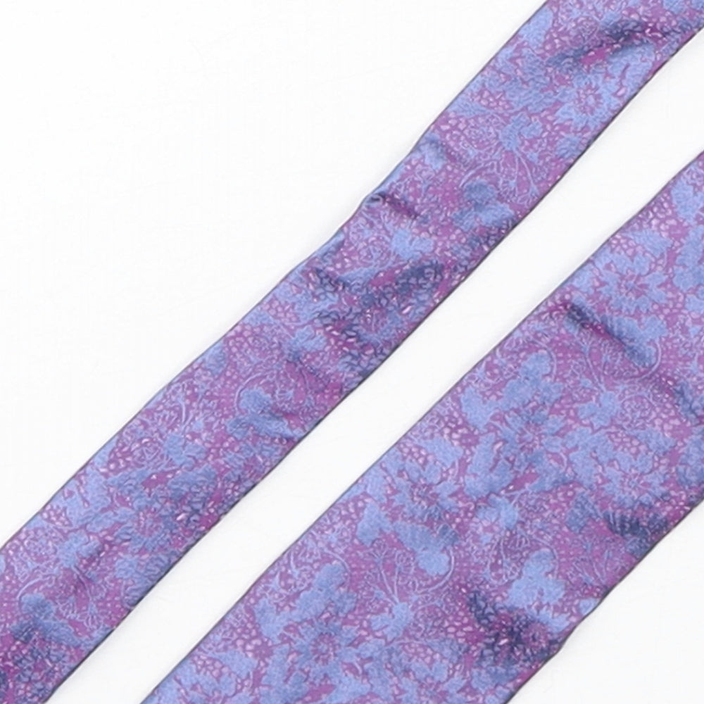 Autograph Mens Multicoloured Floral Silk Pointed Tie One Size