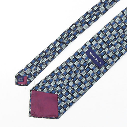 Debenhams Mens Multicoloured Geometric Polyester Pointed Tie One Size