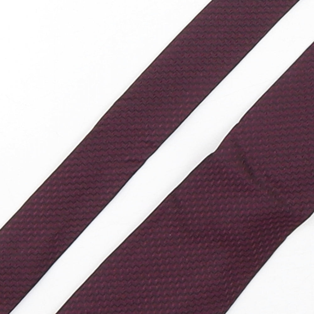 Autograph Mens Purple Grenadine Silk Pointed Tie One Size