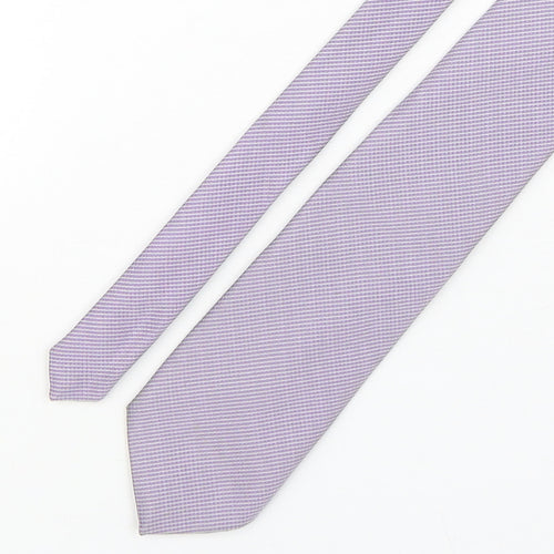 Marks and Spencer Mens Pink Plaids & Checks Silk Pointed Tie One Size