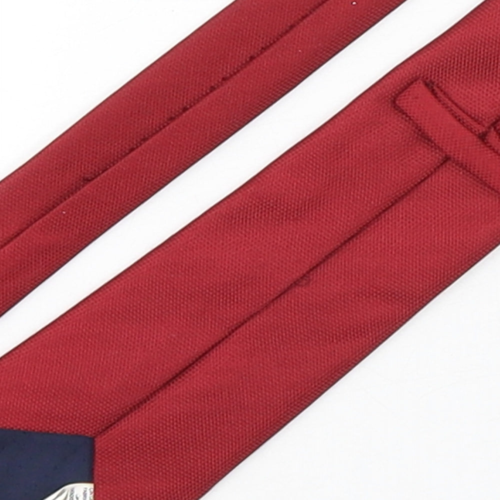Marks and Spencer Mens Red  Polyester Pointed Tie One Size