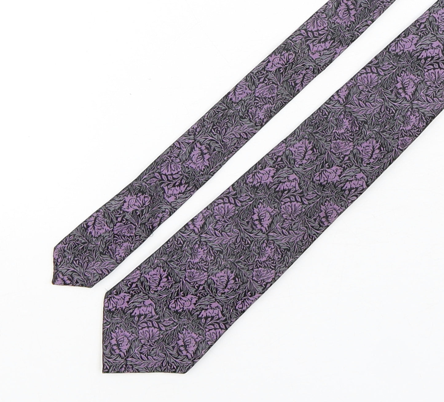 Autograph Mens Multicoloured Floral Silk Pointed Tie One Size