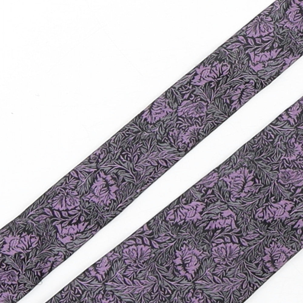 Autograph Mens Multicoloured Floral Silk Pointed Tie One Size