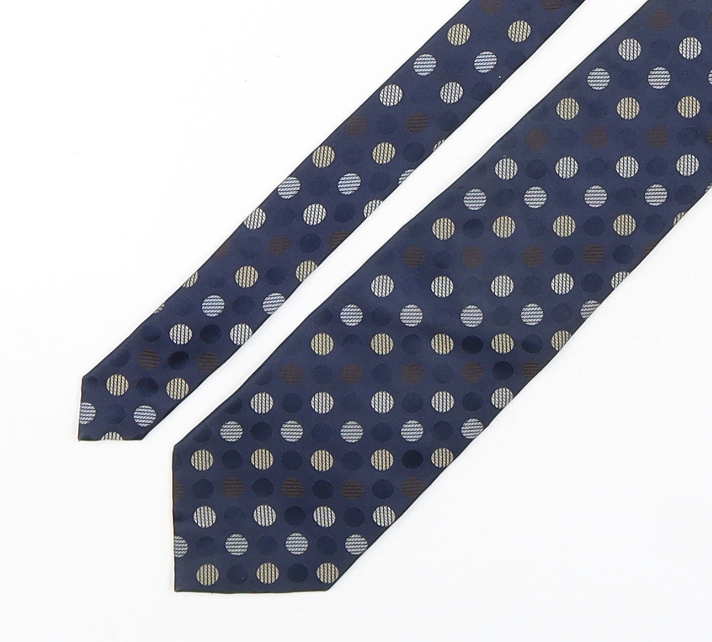 Marks and Spencer Mens Multicoloured Polka Dot Silk Pointed Tie One Size