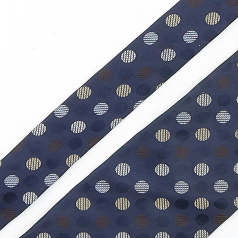 Marks and Spencer Mens Multicoloured Polka Dot Silk Pointed Tie One Size