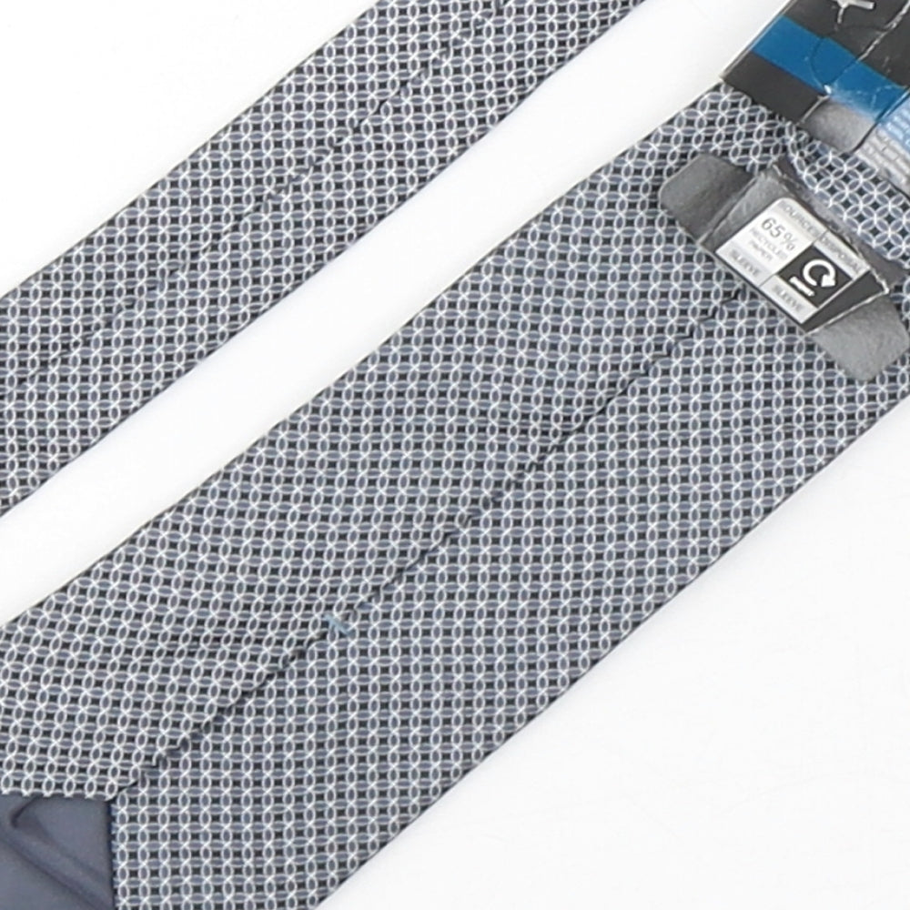 Marks and Spencer Mens Multicoloured Geometric Silk Pointed Tie One Size