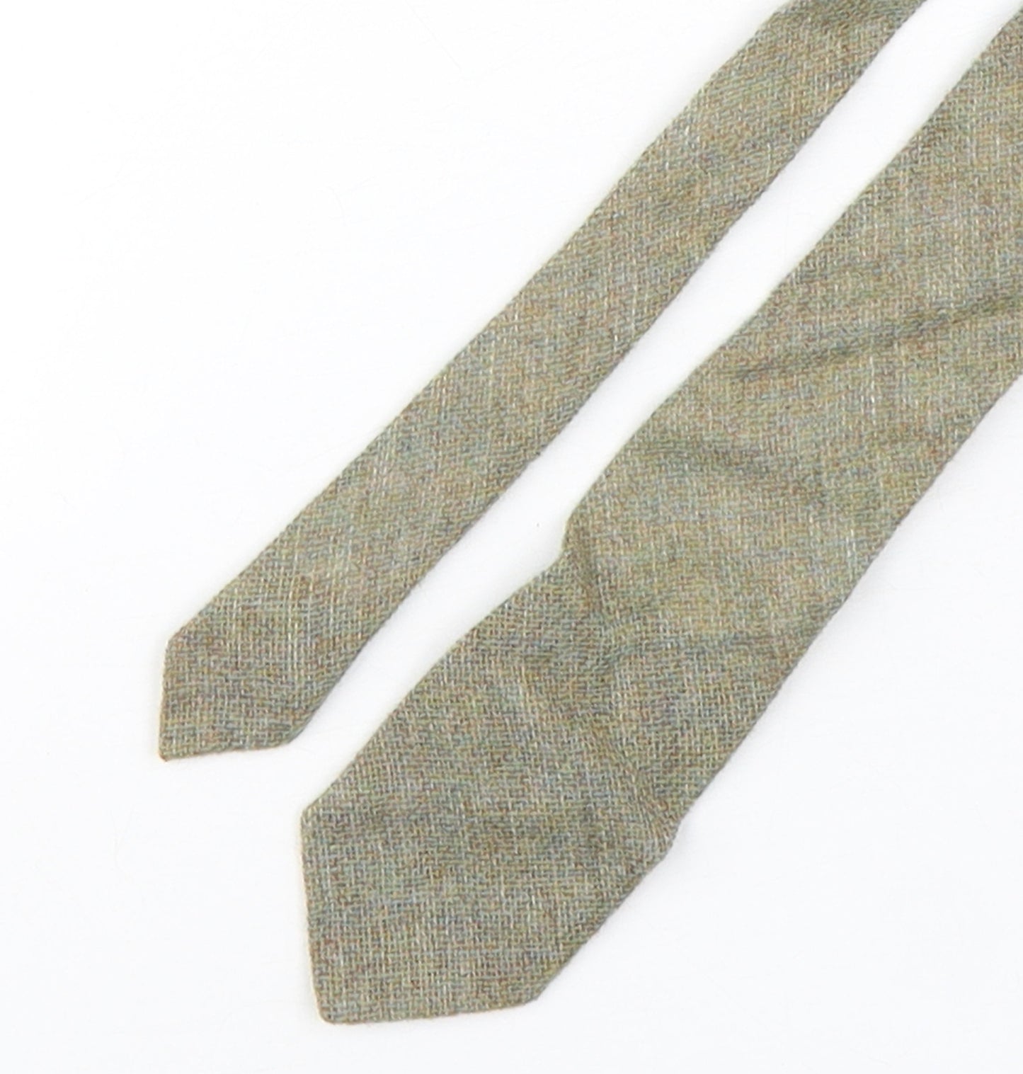 Gael  Mens Green  Wool Pointed Tie One Size