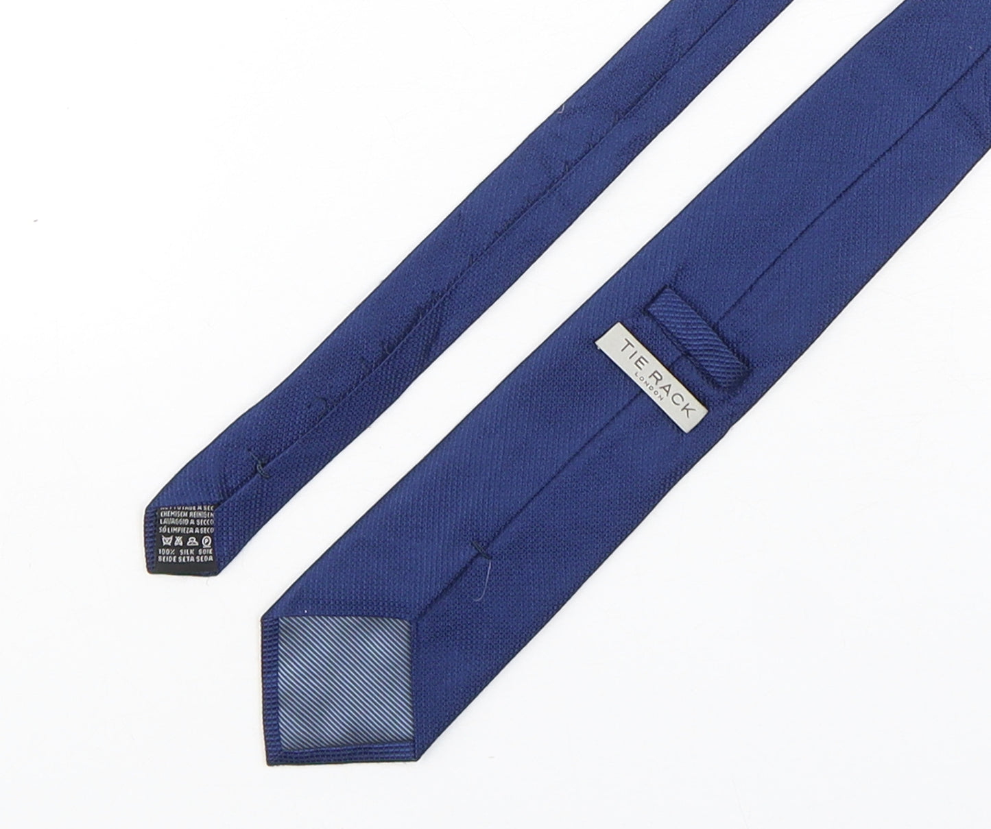 Tie Rack  Mens Blue Grenadine Silk Pointed Tie One Size