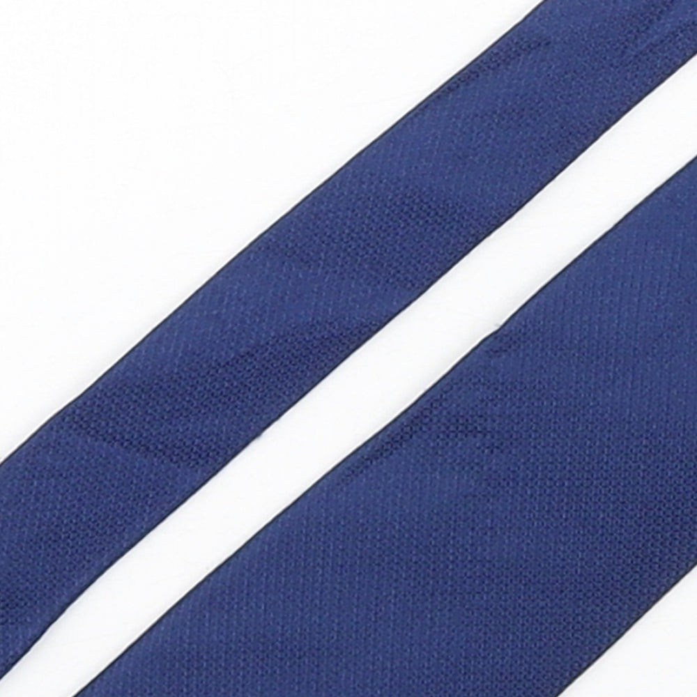 Tie Rack  Mens Blue Grenadine Silk Pointed Tie One Size